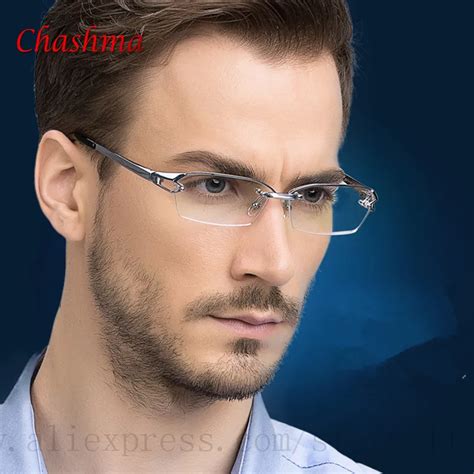 designer rimless glasses for men|rimless modern trendy men's glasses.